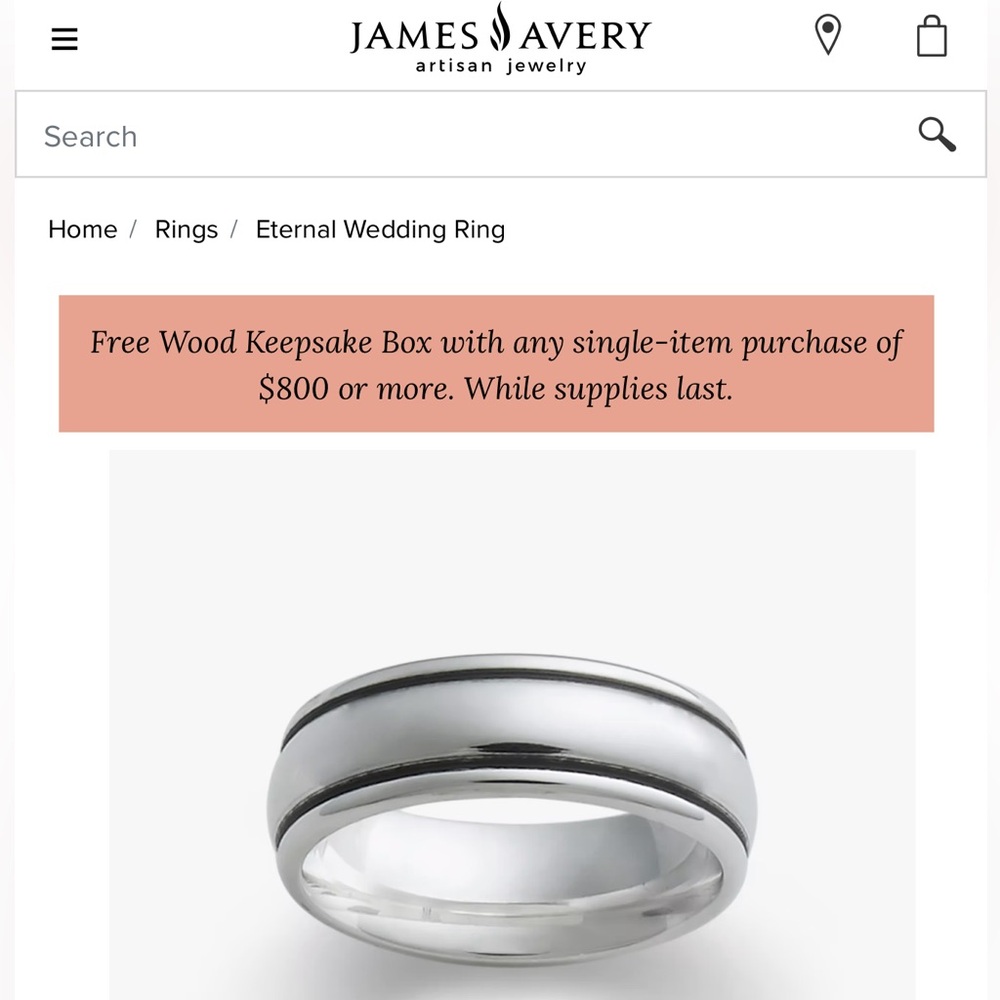 James Avery Wedding Band